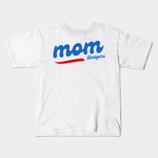 dodgers mom baseball fan Kids T-Shirt